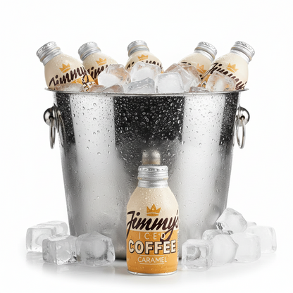 Jimmys Iced Coffee Caramel Bottle Can 12 x 275ml