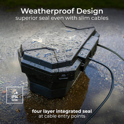 Masterplug Weatherproof Electrical Connection Box & 4 Gang Extension