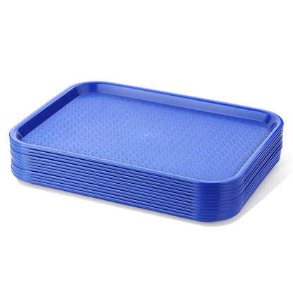 Fixtures Blue Plastic Fast Food Serving Tray {34cm x 26cm}