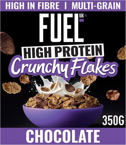 FUEL10K Chocolate Crunch Multigrain Flakes Breakfast Cereal, 350 g