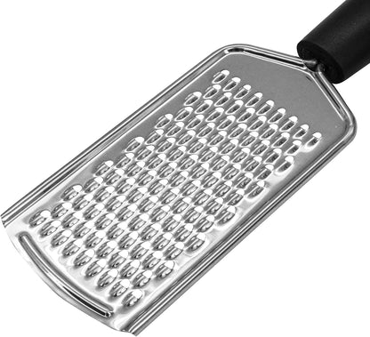 Fackelmann Initial Hand Grater Stainless Steel With Pp Plastic Handle, 24Cm, Silver, Black