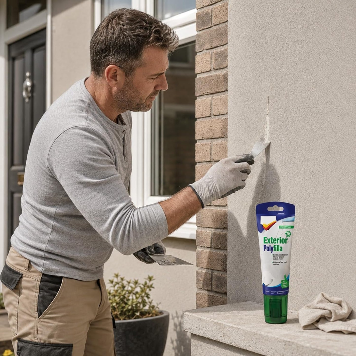 Polyfilla Exterior Weatherproof Filler | 1 x 330g Tube