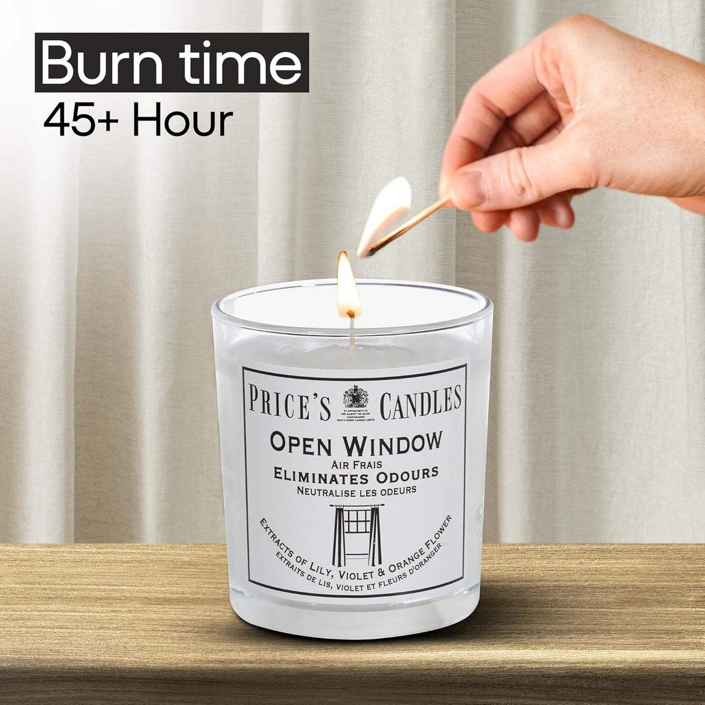 Price's Open Window Odour Eliminating Candle