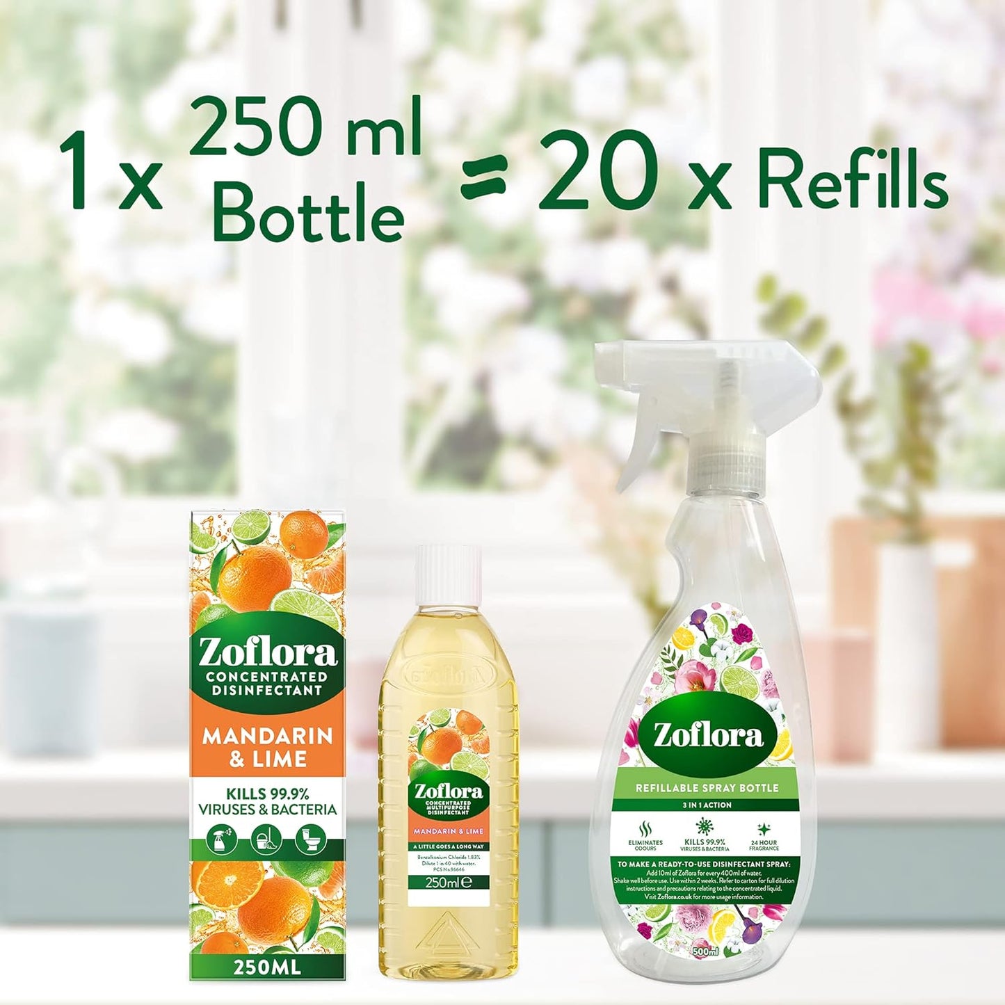 Zoflora Disinfectant Mandarin & Lime 250ml