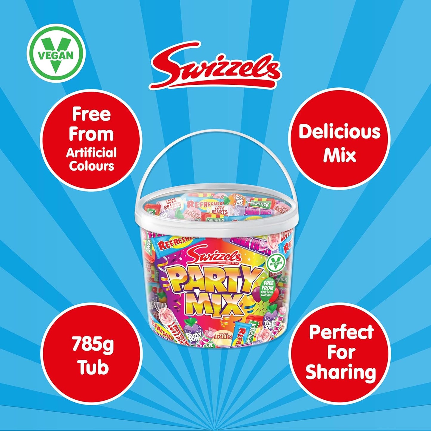 Swizzels Party Mix Tub 785g