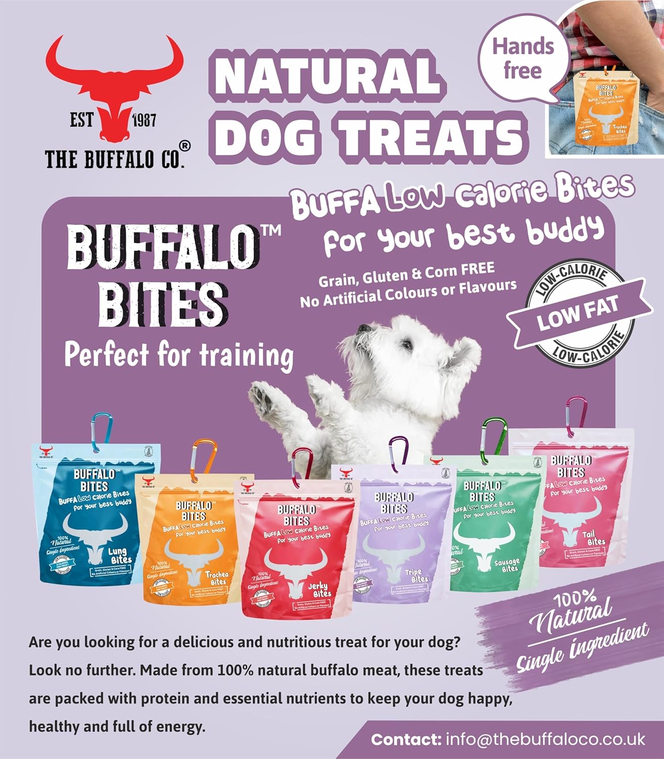 The Buffalo Co . Buffalo Bites | Jerky Bites 1 x 35g