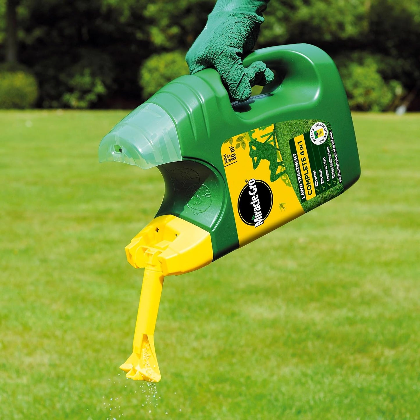 Miracle-Gro Evergreen Fast Green Lawn Food, Spreader, 80 M2 (Child And Pet Friendly)