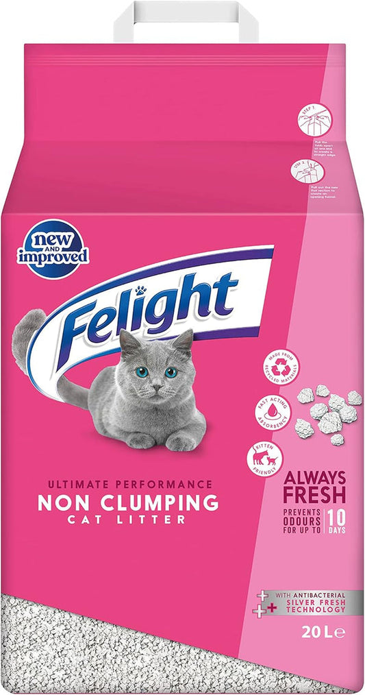 Felight Antibacterial Non-Clumping Cat Litter 10 Litre