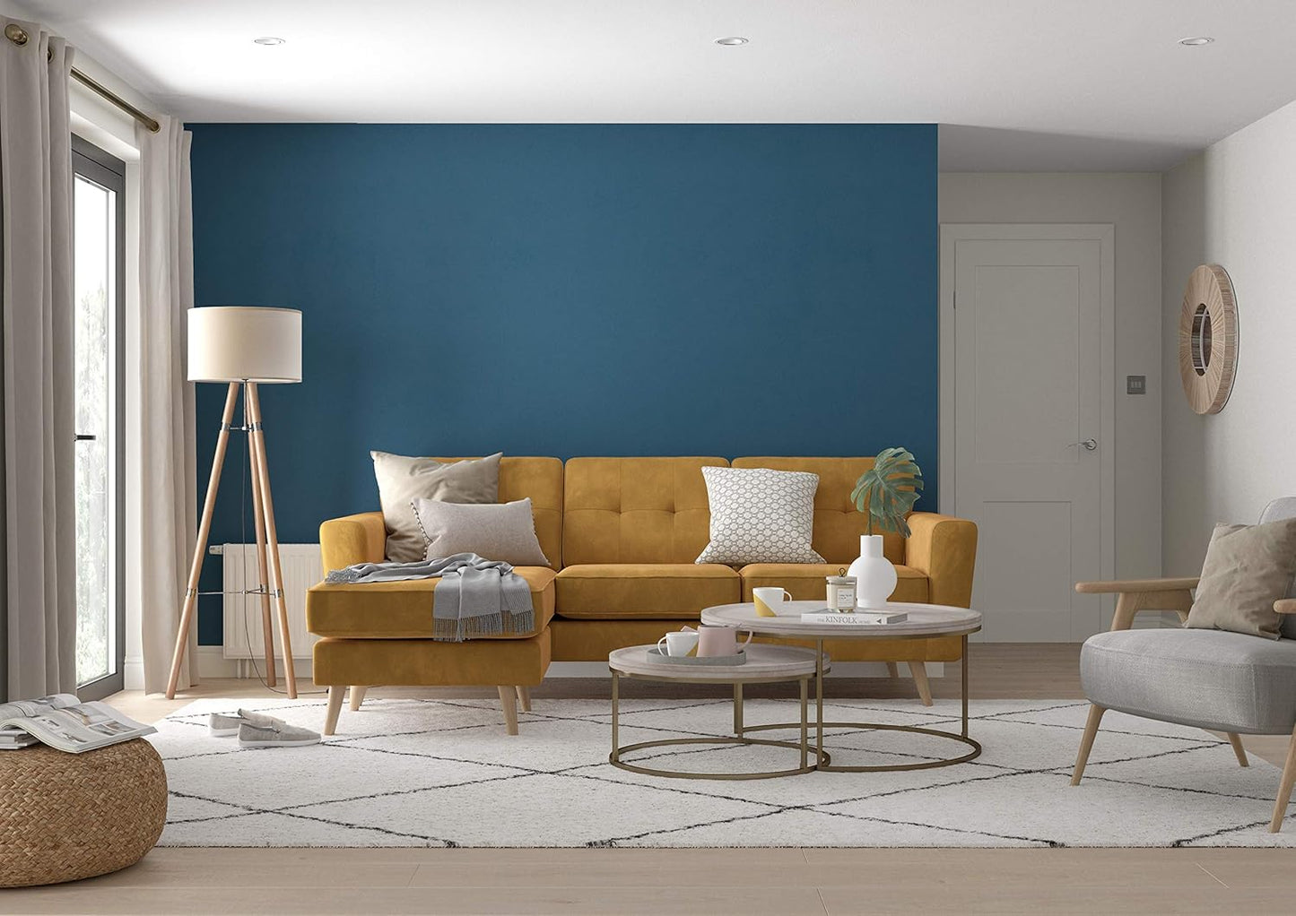 Dulux 5569243 Simply Refresh Feature Wall Matt Emulsion Paint - Indigo Shade - 1.25L