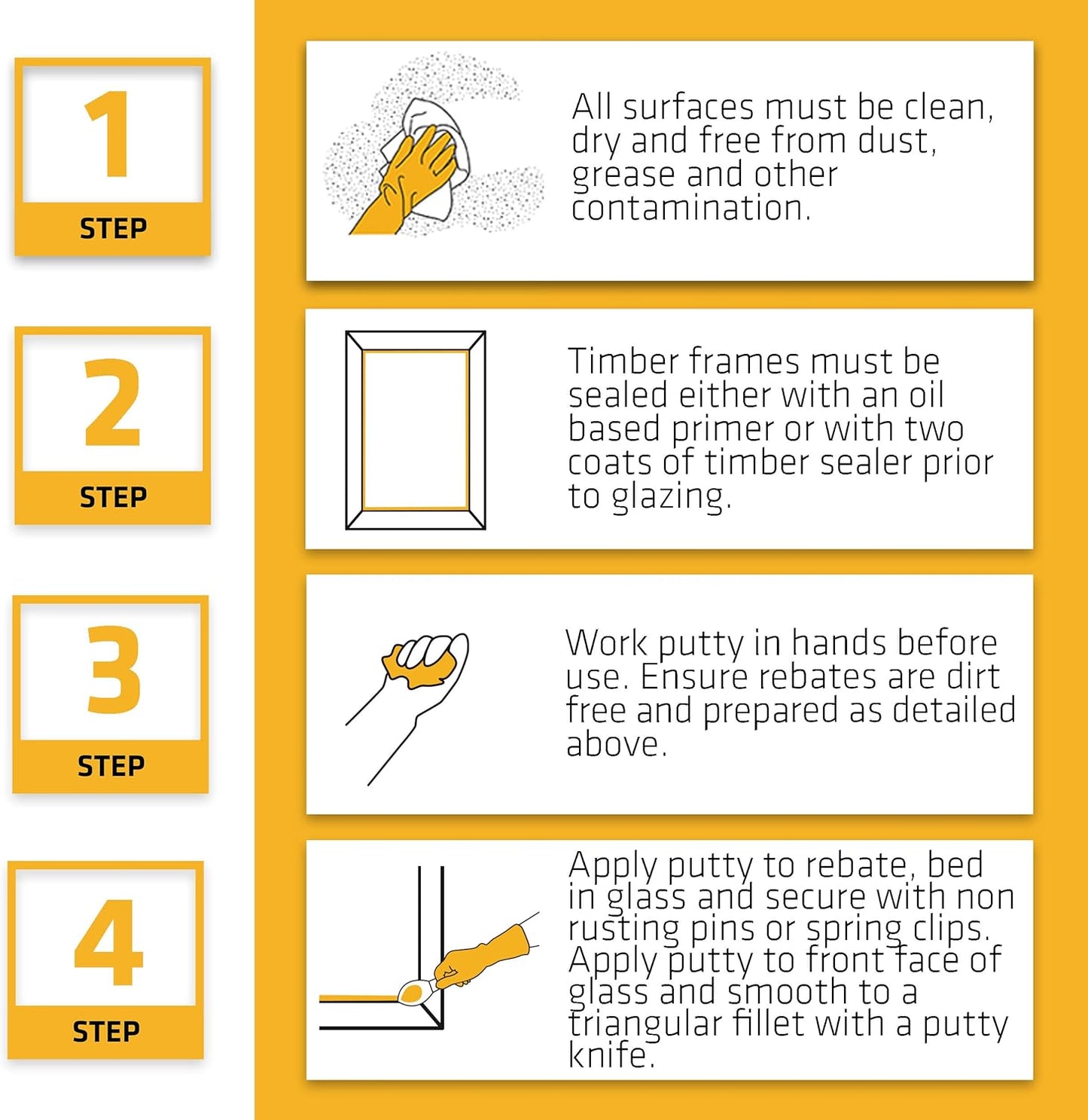 Everbuild 101 Multi-Purpose Linseed Oil Putty Brown 1Kg