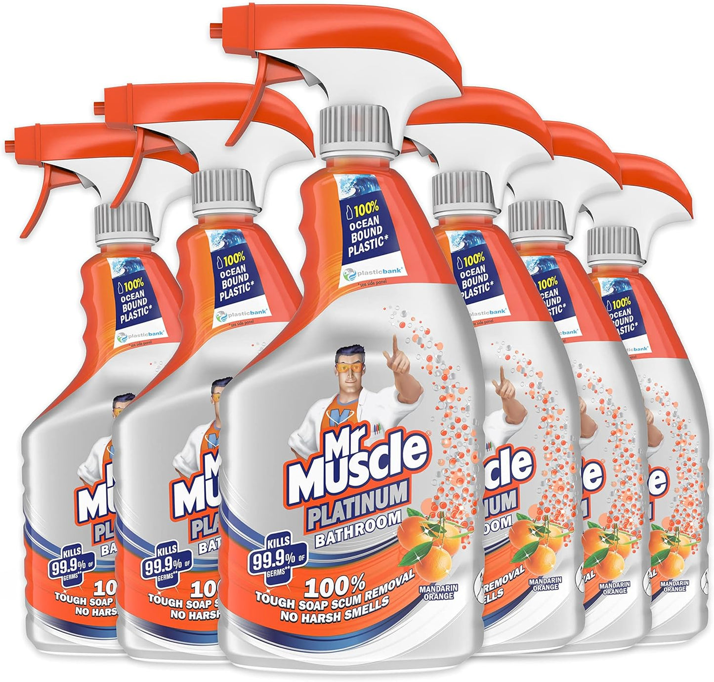 Mr Muscle Platinum Washroom/Bathroom 750ml Mandarin Scented