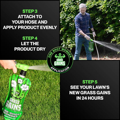 Grass Gains All Year Round One Shot Wonder Lawn Treatment 1 Litre