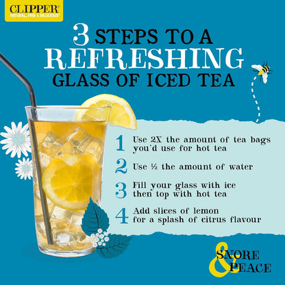 Clipper 'Snore & Peace' Organic Chamomile, Lemon Balm & Lavender Envelopes 20's