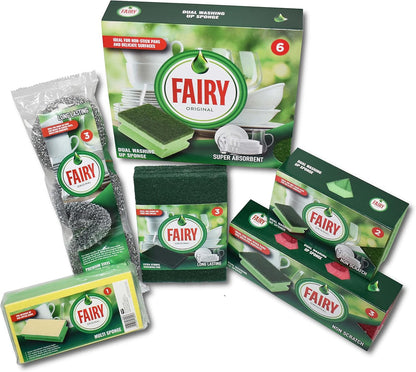 Addis Fairy Original Premium Steel Wool Pot & Pan Scourers, Pack Of 3