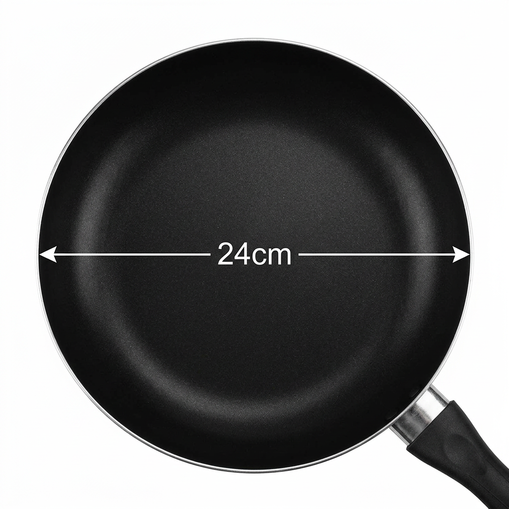 Chef Aid Non-Stick 24 Cm Frying Pan, Black