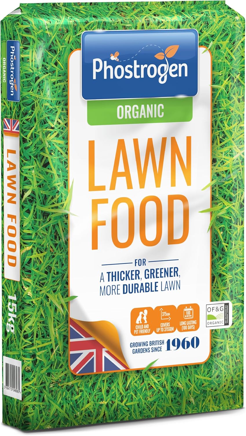 Phostrogen  Organic Lawn Food, 3.5kg / 88sqm