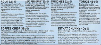 Nestle Variety Chocolate Bar Pack 5's