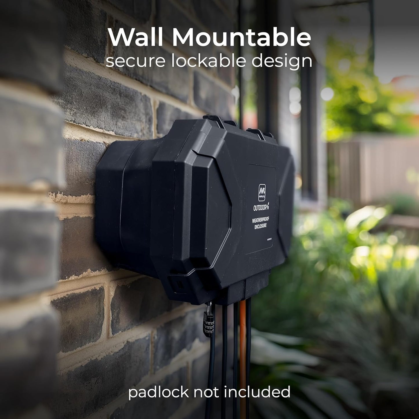 Masterplug Weatherproof Electrical Connection Box & 4 Gang Extension