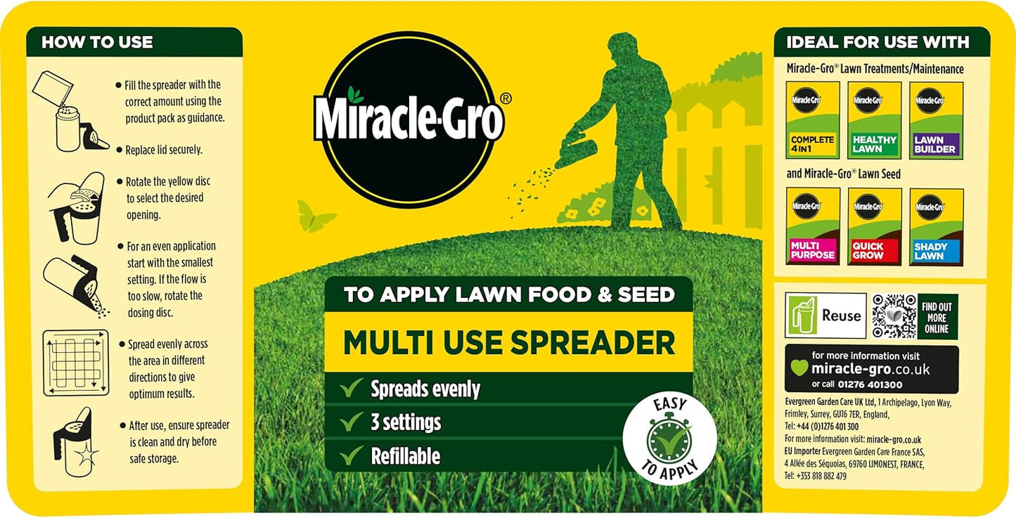 Miracle-Gro Compact Spreader-for Seeding and Feeding Your Lawn