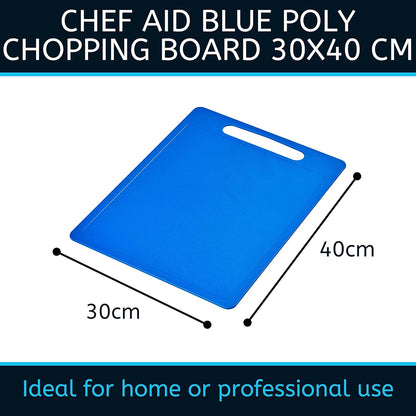 Chef Aid Professional Chopping Board 40x30cm Blue