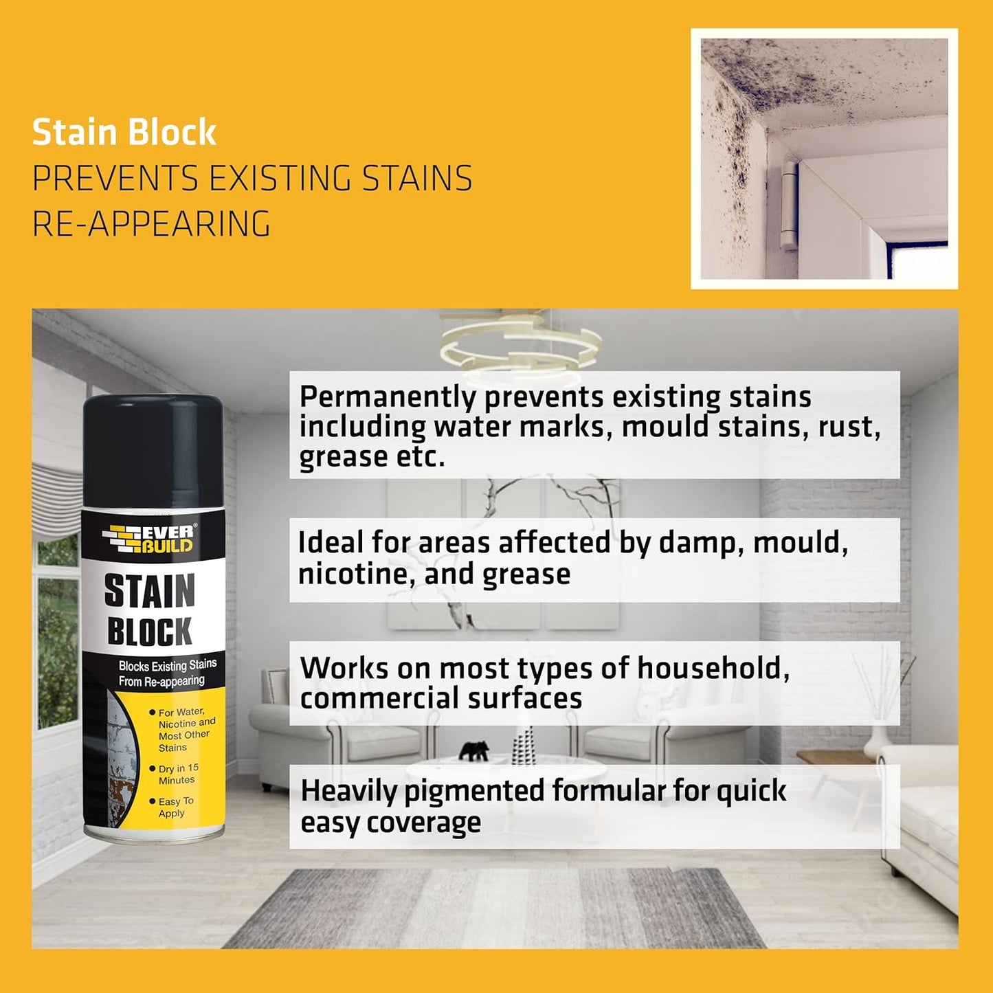 Everbuild Stain Block 400ml Spray