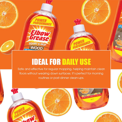 Elbow Grease Squirt & Mop Floor Cleaner | Orange | 1 x 1L