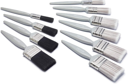 Harris Essentials Walls & Ceilings And Woodwork 10 Pack Emulsion Paint Brushes