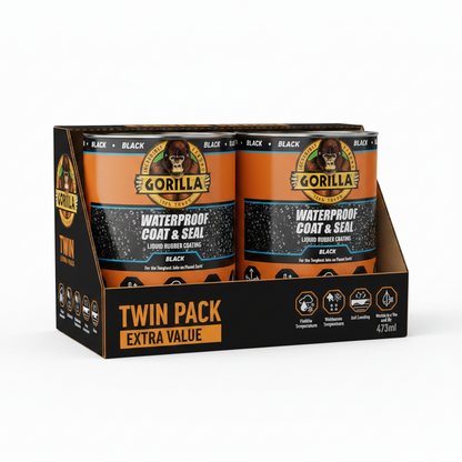 Gorilla 84756 Waterproof Coat & Seal Black 473ml