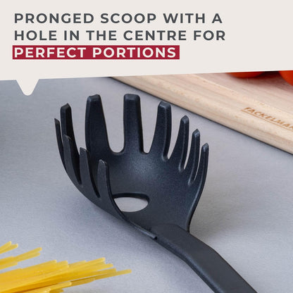 Fackelmann Initial Spaghetti Spoon 30cm, Black