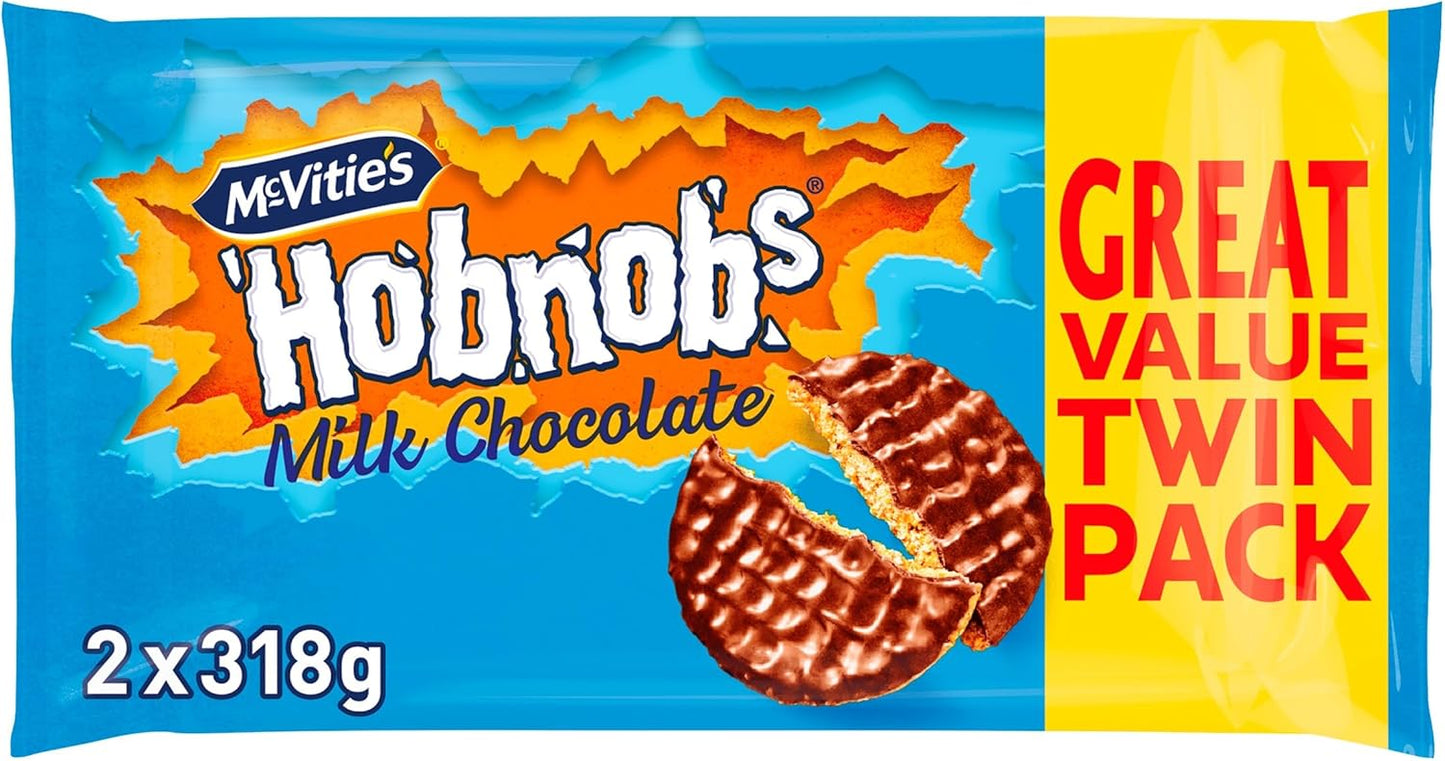 McVities Milk Chocolate Hobnobs Twin Pack 636g