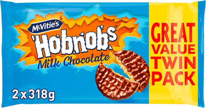McVities Milk Chocolate Hobnobs Twin Pack 636g