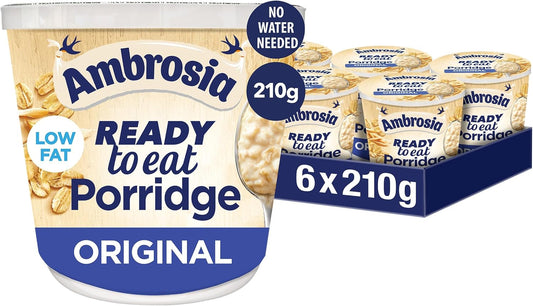 Ambrosia Ready To Eat Porridge Original 6x210g