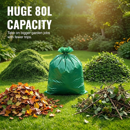Ecobag Heavy Duty Garden Sacks | Capacity 80L | 1 x 25 Bags