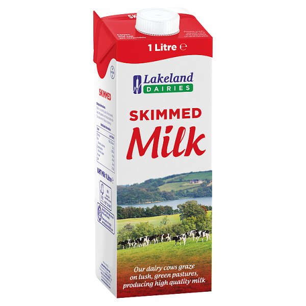 Lakeland Skimmed Milk 12 x 1litre