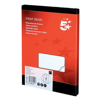 5 Star Address Labels Inkjet 99.1x67.7mm White (Pack of 800) 905076
