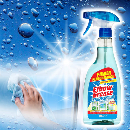Elbow Grease Glass Cleaner With Vinegar For Windows And Mirrors, 500 Ml
