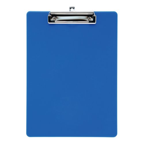 5 Star Clipboard Solid Plastic with Rounded Corners A4 Blue 913713