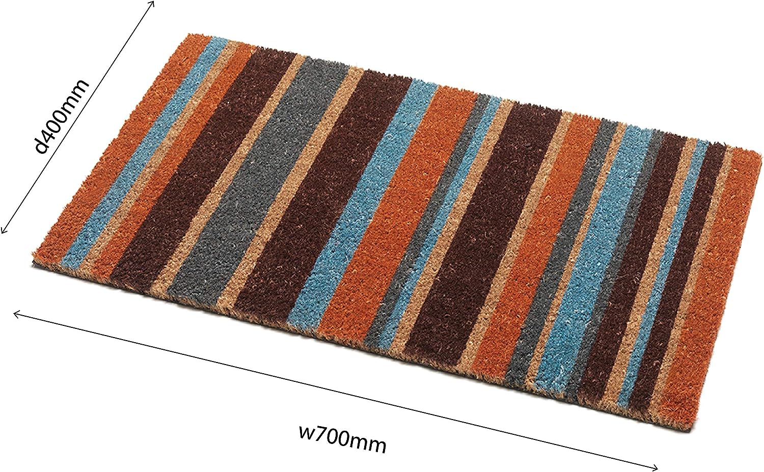 Addis Striped Door mat Size: 70 x 40 cm - NWT FM SOLUTIONS