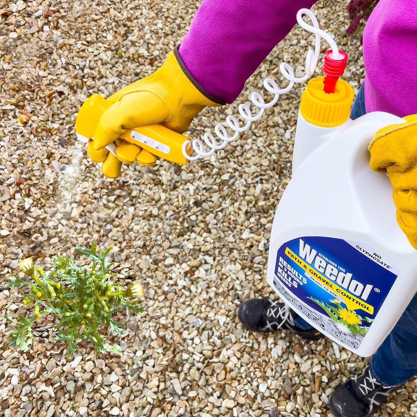 Weedol Path & Gravel Weedkiller With Manual Sprayer, Ready To Use, 3L