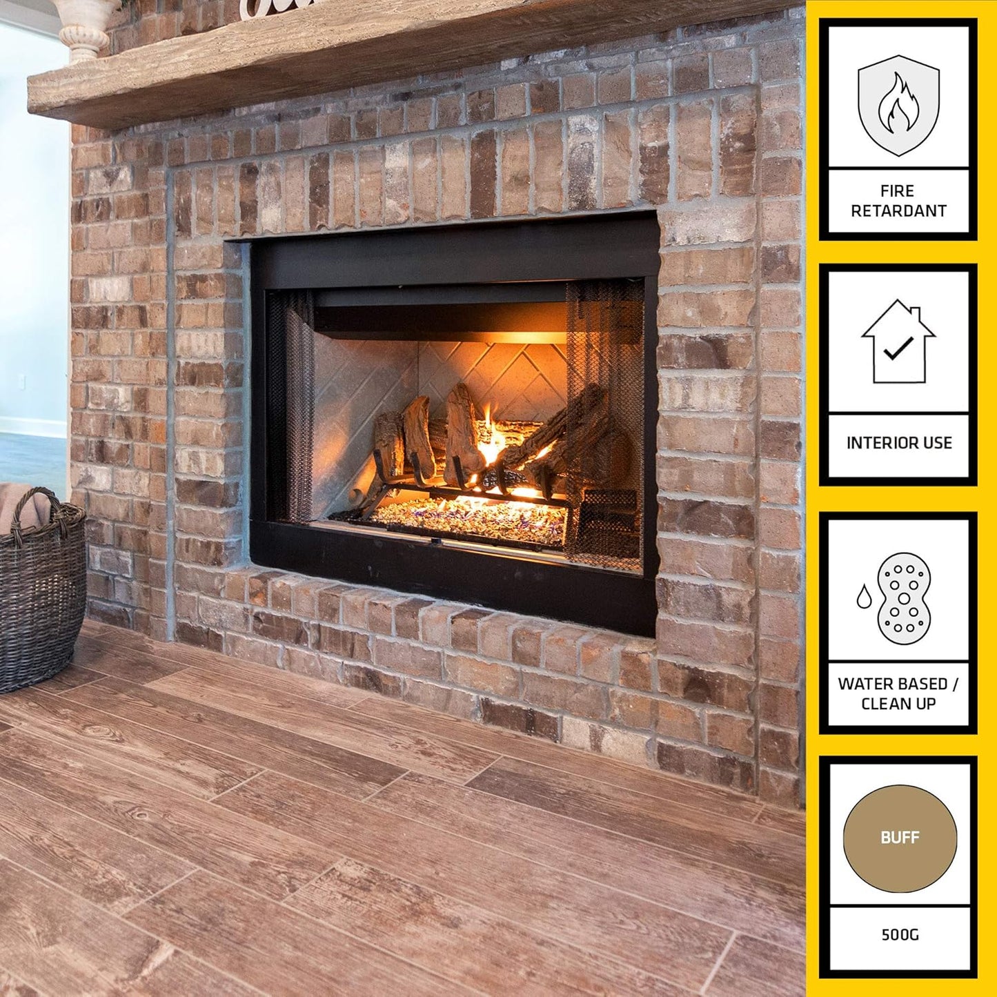 Everbuild Kos Fire Cement Cartridge €“ Ready To Use  Buff €“ 500G