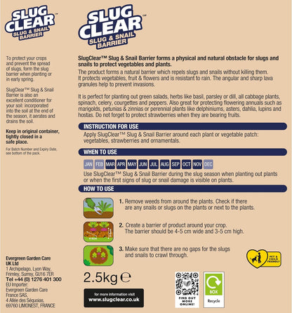 Clear Slugclear Slug & Snail Barrier, 2.5 Kg