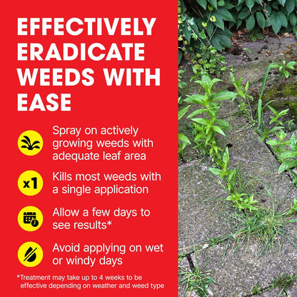 Doff Advanced Concentrated Weedkiller | Kills Deep Rooted Weeds | 1 Litre