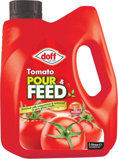Doff Tomato Ready Mixed Liquid Pour and Feed Plant Food 3 Litre