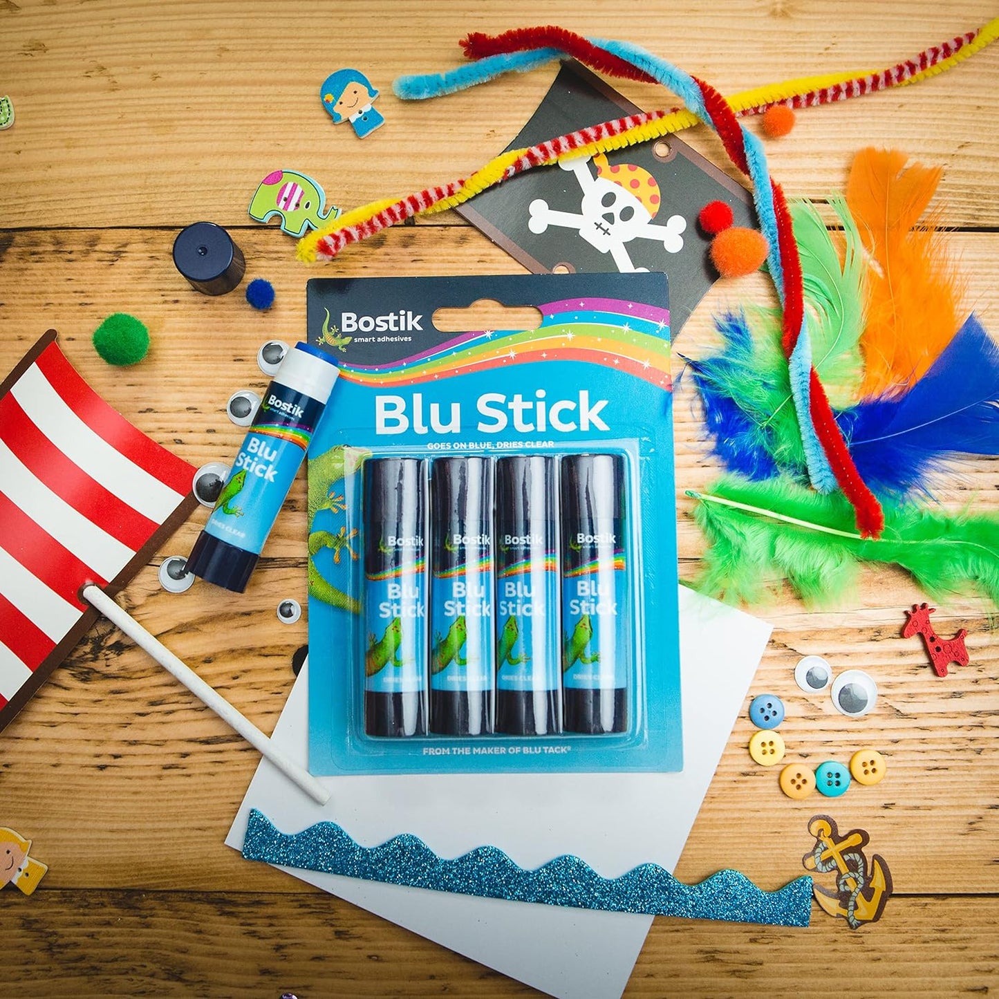 Bostik Blu Tack Glue Sticks 4's