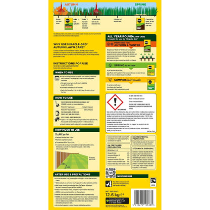 Miracle-Gro 121197 Autumn Lawn Care, Lawn Food & Moss Control, 360 M2, Natural