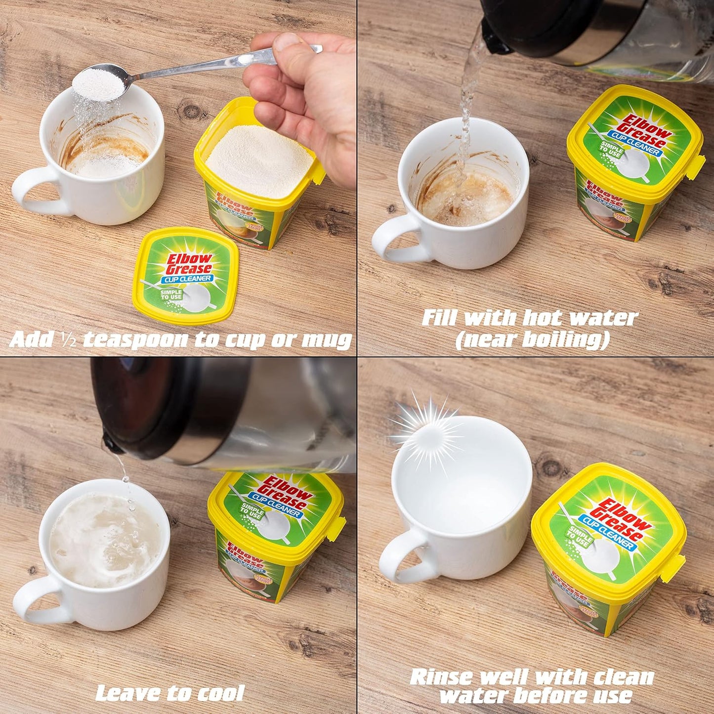 Elbow Grease Amazing Ceramic, China & Porcelain Cup Cleaner, 350 G