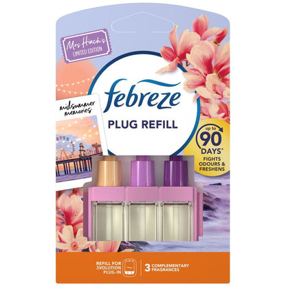 Febreze 3Volution Air Freshener Plug Refill | Midsummer Memories | 1 x 20ml Refill