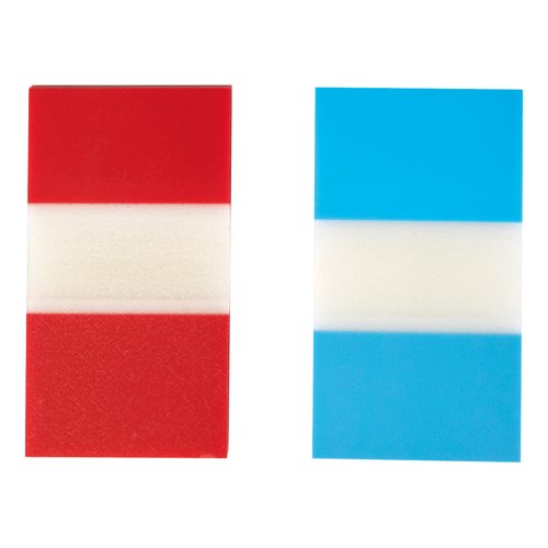 5 Star Index Flags 50 x2 25mm Red/Blue 934198