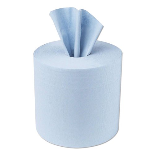 5 Star 1-Ply Centrefeed Refill Recycled 165mmx300m Blue for Jumbo Dispenser (Pack of 6) 936520