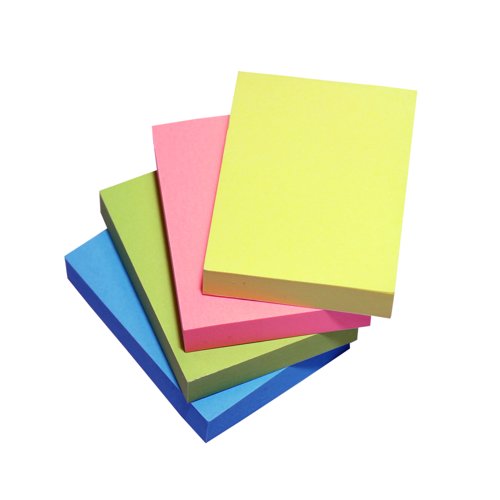 5 Star Sticky Notes Repositionable Assorted Neon (Pack of 12) 943351